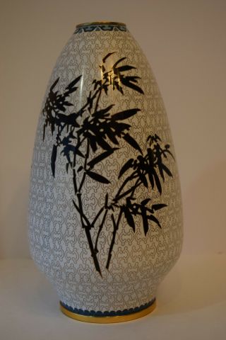Chinese Jingfa Cloisonne Vase.  Made at Beijing Enamel Factory in 2006. 2