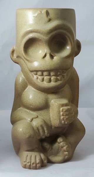Rare Munktiki Skull Monkey Tiki Mug 58,  2003