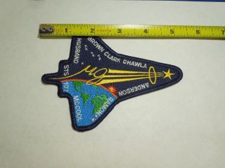 NASA Space Shuttle Mission STS - 107 Astronauts Columbia Embroidered Iron On Patch 2
