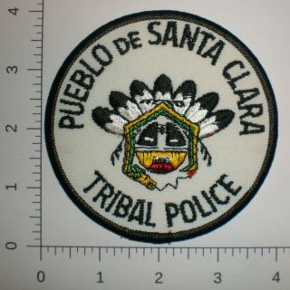 Nm Mexico Santa Clara Indian Tribe Pueblo Tribal Police Vintage Patch