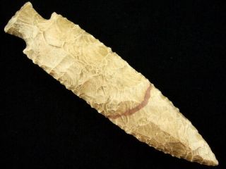 Fine Authentic 4 3/8 Inch Missouri Hardin Point With Indian Arrowheads