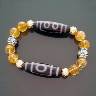 Feng Shui Wealth Dzi Beads Bracelet