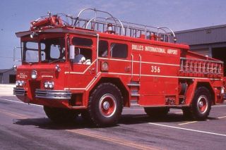Dulles Airport Va R356 1962 Walters Arff - Duplicate Fire Apparatus Slide