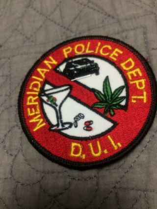 Mississippi Police - Meridian Police Dui Unit Ms Police Patch L