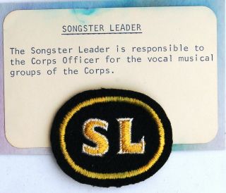 Salvation Army Corps Songster Leader Epaulet Patch