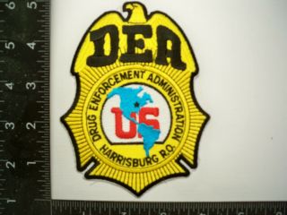 Federal Dea Harrisburg,  Pa Sa Seal Patch Large Var.  Pennsylvania Police Drug Tf