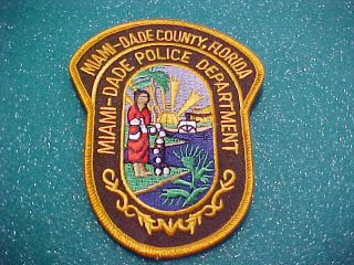 Metro Dade County Florida Police Patch Shoulder Size Type 2