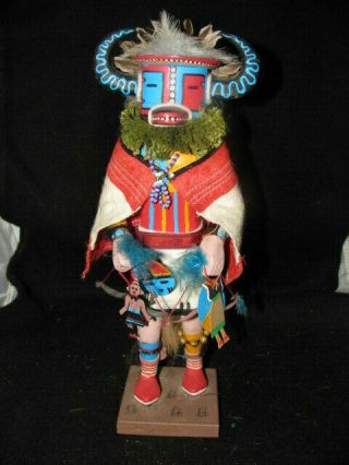 Handmade Arizona Navajo Indian 12 " Authentic " Hototo " Signed Kachina 1960 