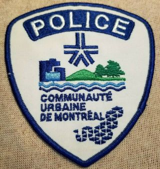 Ca Montreal Canada Police Patch