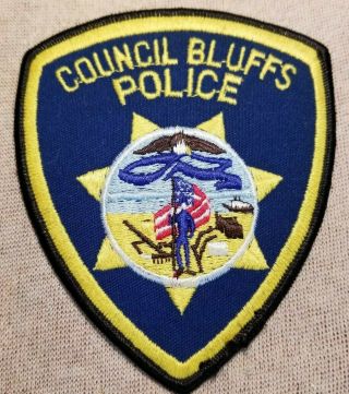 Ia Council Bluffs Iowa Police Patch
