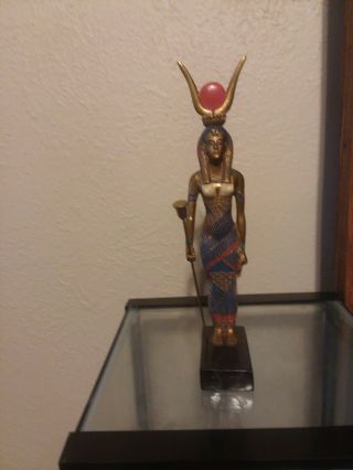 Agi Artisans Guild International Isis 12.  5 " Figure Egyptian Goddess Statue Egypt