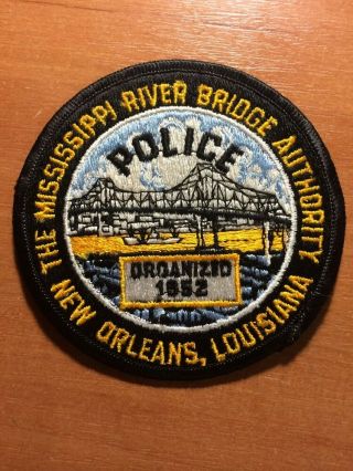 Patch Police Orleans The Mississippi River Bridge - Louisiana La State