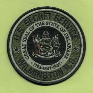 B18 2 Usss Wilmington F.  O.  Federal Police Patch Secret Service Executive Agent