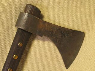 Tomahawk Native American Indian Style Hand Forged Hand Burnished Hardwood Repo