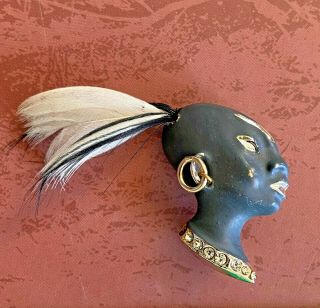 Africa Afrique African Brooch Lapel Pin Badge - Rare Unknown