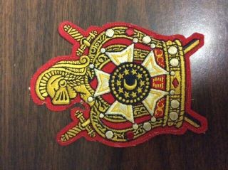 Masonic Demolay Patch 6 X 4 Inches,  Insignia