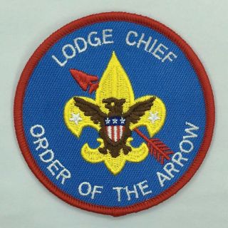 Boy Scout Oa Order Of The Arrow Lodge Chief Unofficial Position Patch