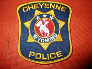 Collectible Wyoming Police Patch,  Cheyenne,  Capital City,