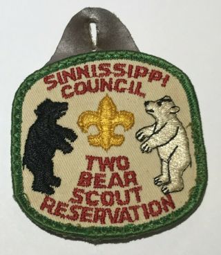 Sinnissippi Council Two Bear Scout Reservation Patch Mh1