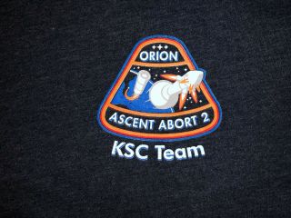 Orion Spacecraft Ascent Abort 2 Mission Ksc Team Nasa T Shirt Xlarge