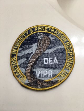 Dea Vipr Patch.  Coiled Cobra.  Great Artwork