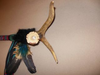 vintage antler ceremony peace pipe 27 