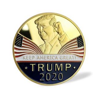 Donald Trump 2020 Keep America Great Commemorative Challenge Coin Gold Plated fe 2