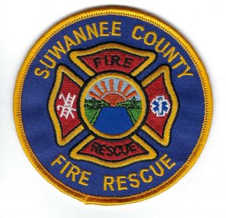 Suwannee County Fl Florida Fire Rescue Dept.  Patch -