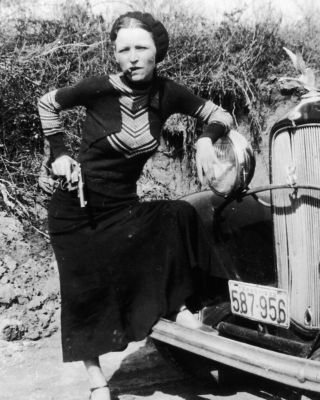 8x10 Photo: Bonnie Parker,  Infamous Gangster Outlaw Of " Bonnie And Clyde "