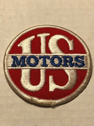 Vintage Us Electric Motors Patch Red White Blue Usa