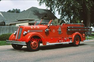 Fire Apparatus Slide,  Engine 1,  Goodland / Ks,  1951 Seagrave