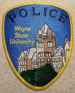 Mi Wayne State University Michigan Police Patch