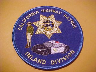 California Highway Patrol Inland Division Police Patch Shoulder Size 4in
