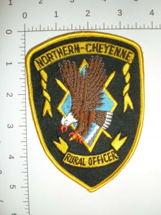 Mt Montana Northern Cheyenne Indian Tribe Rural Officer Tribal Police Patch
