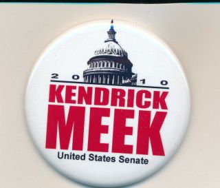 2010 Kendrick Meek For U.  S.  Senate 2 1/4 " Florida Fl Campaign Button