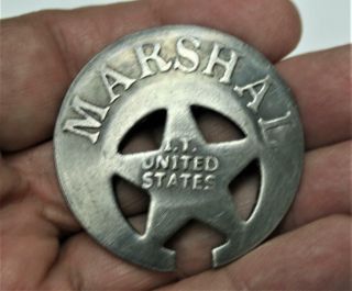 Reproduced Collectible - Crescent Shape - US Marshal IT (Indian Territory) 2