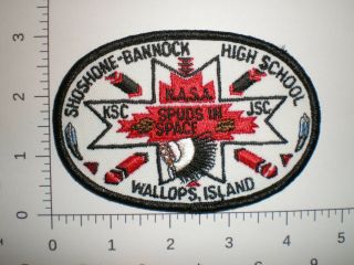 Id Idaho Shoshone Indian Tribe High School Nasa " Spuds In Space " Tribal Patch