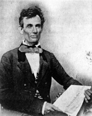 8x10 Photo: Future President Abraham Lincoln During Senate Campaign,  1854