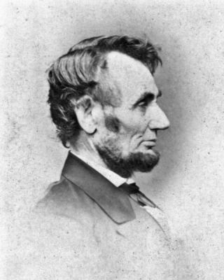 8x10 Photo: 1864 Profile Of President Abraham Lincoln By Mathew Brady