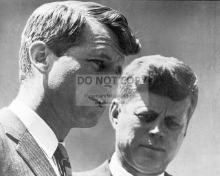 Attorney General Robert Kennedy & President John F.  Kennedy 8x10 Photo (aa - 221)