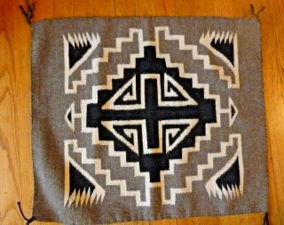 Two Grey Hills Rug Or Hanging Authentic American Indian