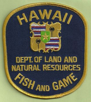 Hawaii Department Of Natural Resources Fish & Game Enforcement Shoulder Patch
