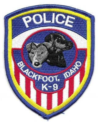 Blackfoot Idaho Id Police Patch K9 Canine Unit Dog