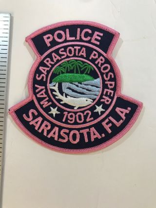 Sarasota Florida Police Sewon Iron On Emblem 2017 Sleeve Patch Badge