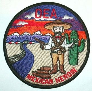 Usa Dea Mexican Heroin Police Patch