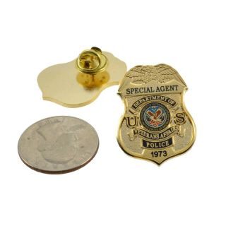 Va Veterans Affairs Special Agent Mini Badge Lapel Pin Gold