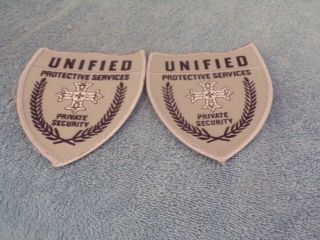Co.  Closed/patch Retired: Set Of Two Unified Protective Services Security Patch