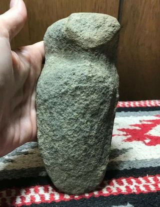 MLC s4058 Full Grooved Stone Axe Hammerstone Indiana Old Relic Artifact 2