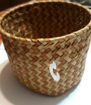 Antique Native American Indian Cherokee Handwoven Basket