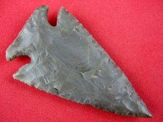 Fine Colored Authentic 3 1/8 inch Kentucky Dovetail Point Indian Arrowheads 3